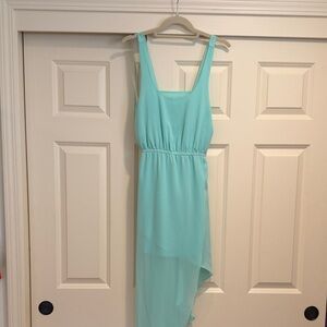 Silence + Noise Aqua High Low Dress